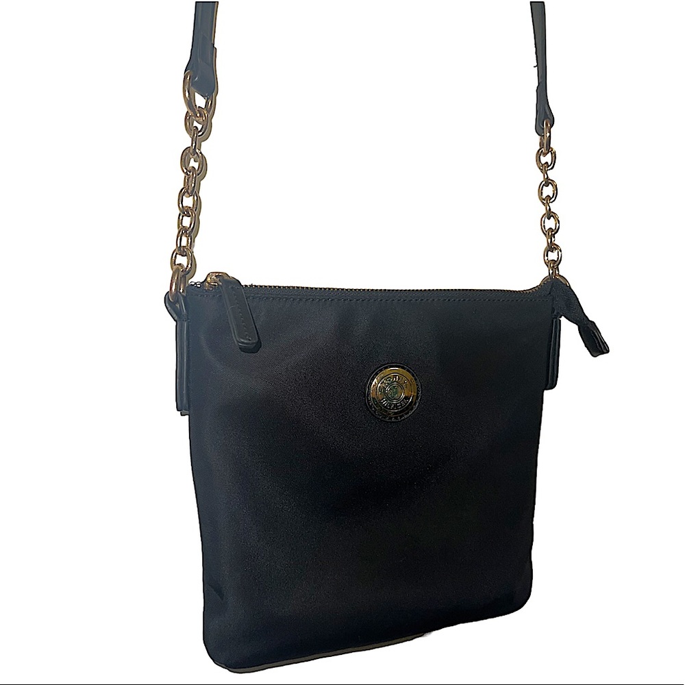 🍯 Tommy Hilfiger Purse black • simple • crossbody • minimalist • vintage • gold
